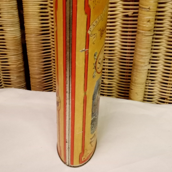 Vintage Bristolware Spaghetti Tin Metal Can Gift or Storage - Picture 2 of 8